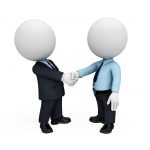 19982913 - 3d white people as business man